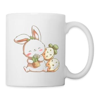 lapin mignon - Mug blanc - blanc - Droite