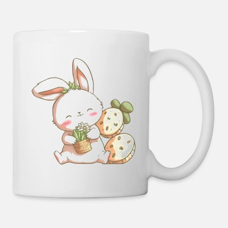 lapin mignon - Mug blanc - blanc