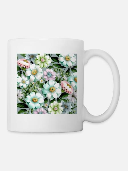 Floral Design 28 - Mug - white