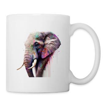 Le pouvoir de l’éléphant - Mug blanc - blanc - Droite