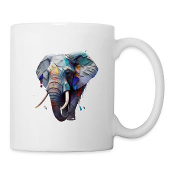Sauvage et libre - éléphant - Mug blanc - blanc - Droite