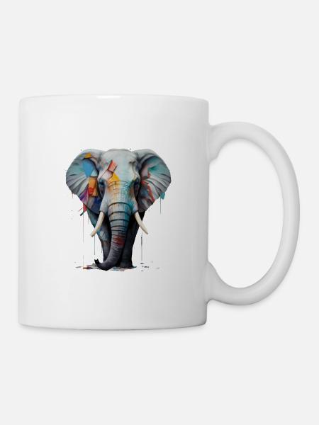Elefantenkraft - Tasse - Weiß