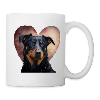 Beauceron Valentins Tag - Tasse - Weiß - Rechts