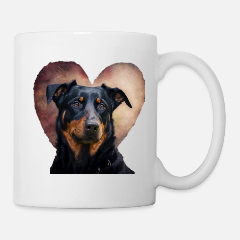 Beauceron Valentine's Day - Mug - white