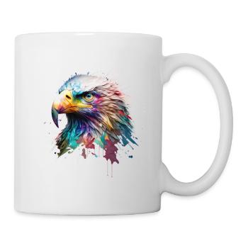Mighty Eagle: A Modern Oil Painting - Mug - white - Right