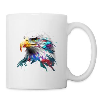 Mighty Eagle: A Modern Oil Painting - Mug - white - Right