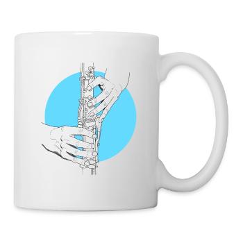Hand Clarinet Oboe Tárogató - Mug - white - Right