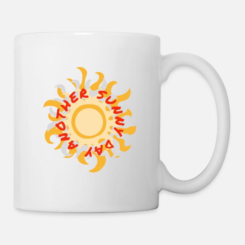 Une autre journée ensoleillée - Mug blanc - blanc