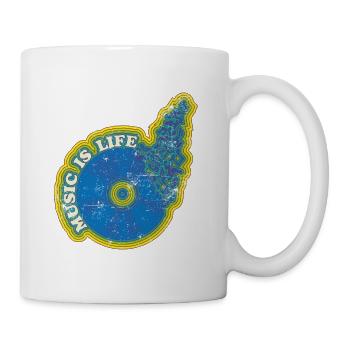 La musique, c’est la vie - Mug blanc - blanc - Droite
