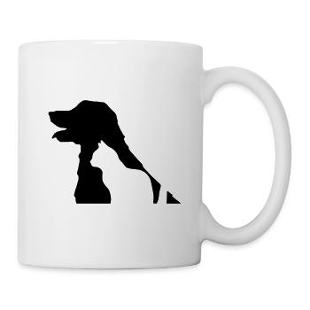 HUND - KATZE - TIERE - LIEBE - LOVE - Tasse - Weiß - Rechts