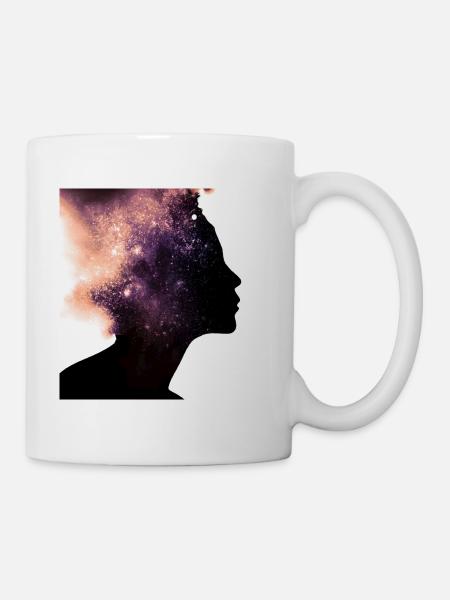 Profil nébuleux - Mug blanc - blanc