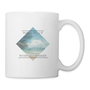 Wake me up when it's summer - Tasse - Weiß - Rechts
