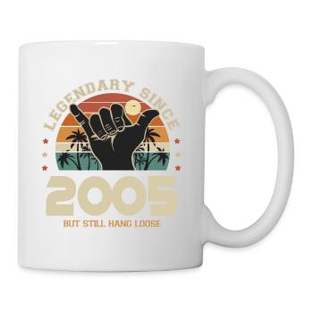 birthday born in 2005 Cool surf gift 18 years - Mug - white - Right