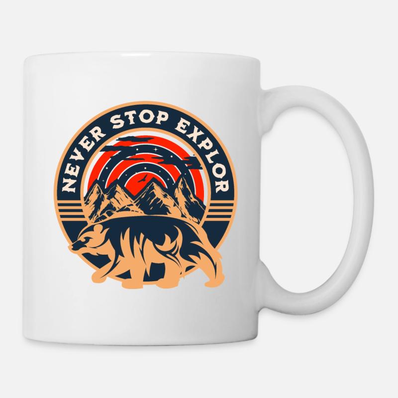 Randonnée - Explorer - Cadeau - Mug blanc - blanc