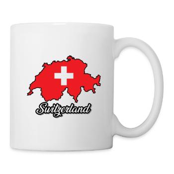 Suisse, Suisse, Suisse, Pays du drapeau, carte - Mug blanc - blanc - Droite