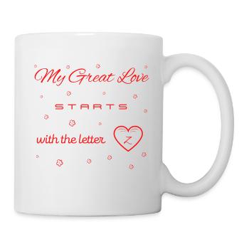 My Great Love begins with the letter Z v2 - Mug - white - Right