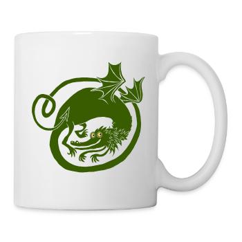 Drache (dunkler) - Tasse - Weiß - Rechts