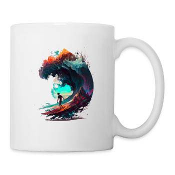 Vague de rêve - Mug blanc - blanc - Droite