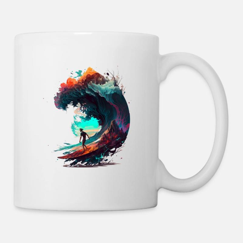 dream wave - Tasse - Weiß