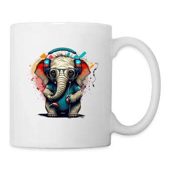 funkyphant - Tasse - Weiß - Rechts