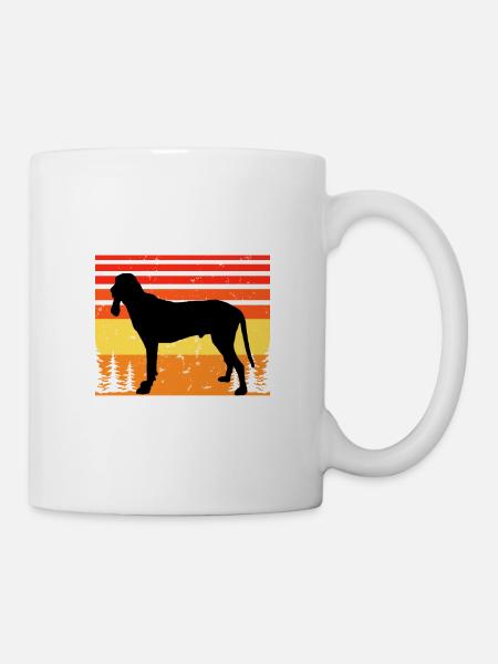 Ariegeois Dog Lover Silhouette Vintage Sunset - Mug blanc - blanc