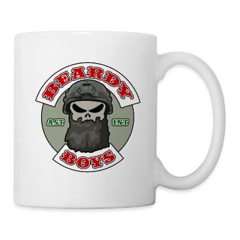 Beardy Boys Patch - Tasse - Weiß - Rechts