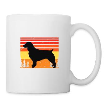Boykin Spaniel Dog Lover Silhouette Vintage Sunset - Mug - white - Right