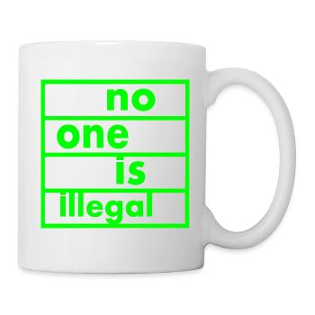 No one is illegal - Mug - white - Right
