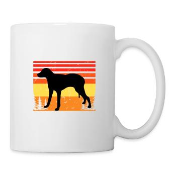 Chien Francais Blanc Et Orange Dog Silhouette - Mug - white - Right