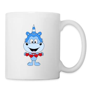 EINHORN - LIEBE - LOVE - KIND - BABY - VERLIEBT - Tasse - Weiß - Rechts