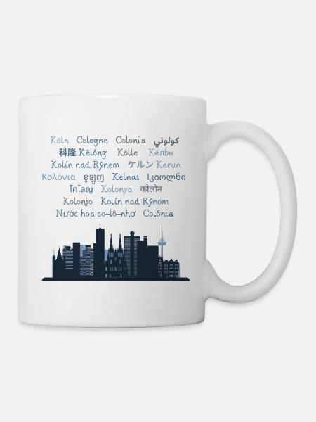 Köln international - Tasse - Weiß