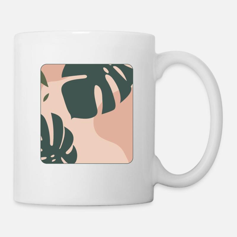Conception de Monstera - Mug blanc - blanc