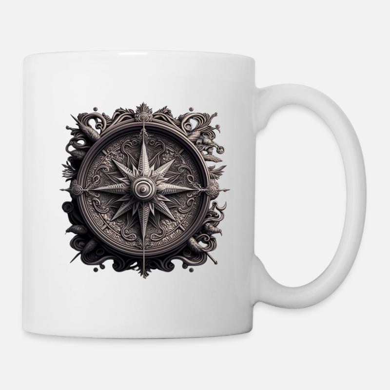 cooles Wikinger Ornament - Tasse - Weiß
