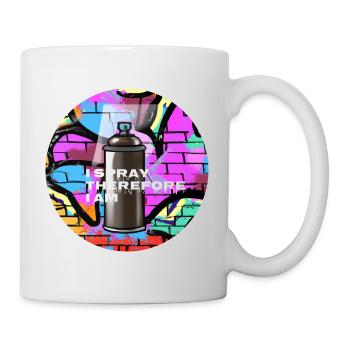 JE PULVÉRISE DONC JE SUIS - Bombe aérosol - Mug blanc - blanc - Droite