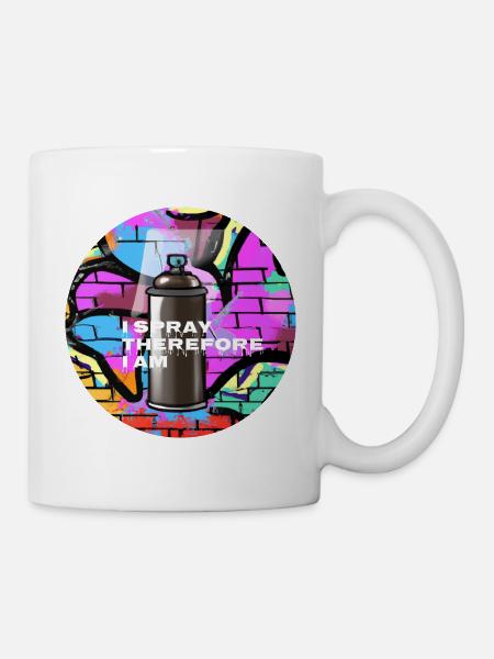 JE PULVÉRISE DONC JE SUIS - Bombe aérosol - Mug blanc - blanc