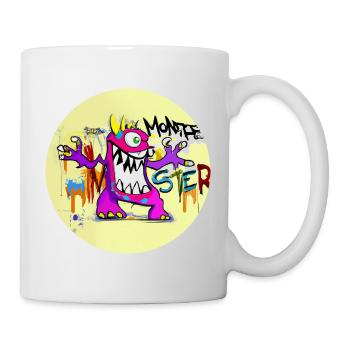 Grafitti Monster - Tasse - Weiß - Rechts