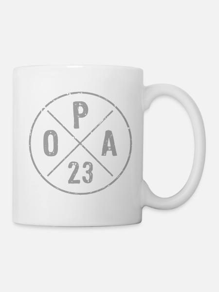 Opa 23 Enkel Großvater 2023 - Tasse - Weiß