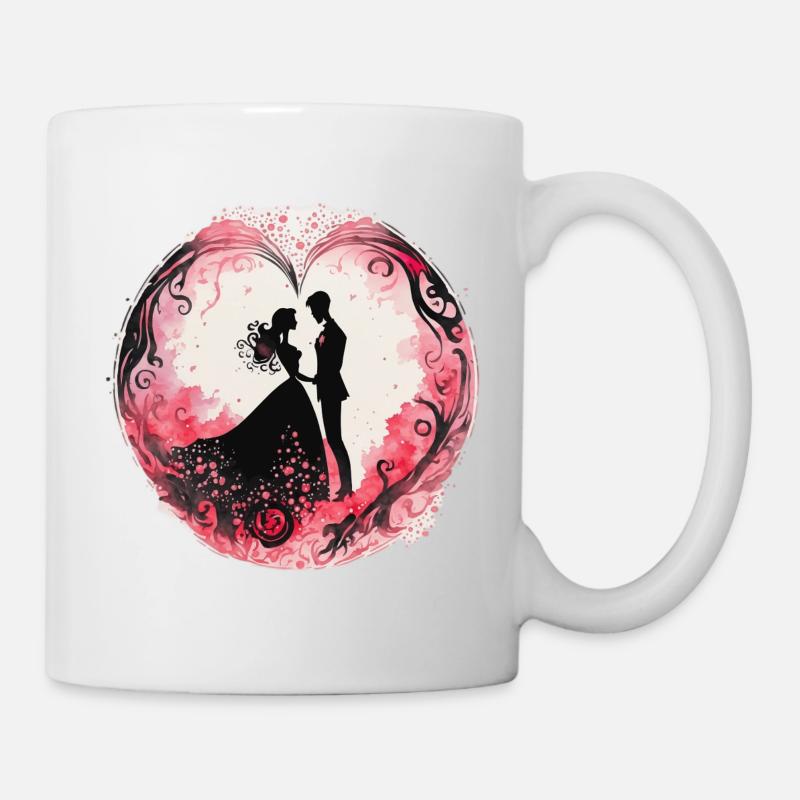 Love is all around - Tasse - Weiß