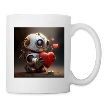 Love Robot - Tasse - Weiß - Rechts