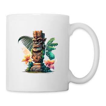 Tiki - Tasse - Weiß - Rechts