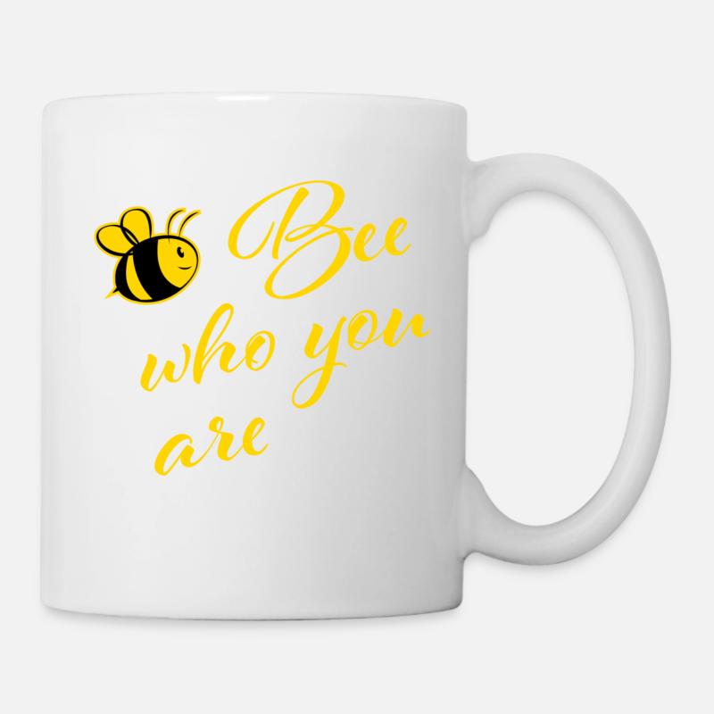 Bee who you are - Tasse - Weiß