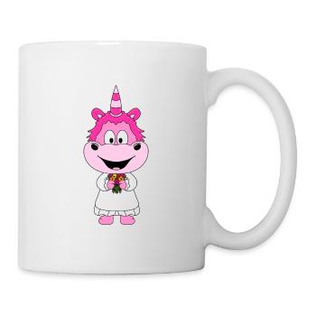 BRAUT - HOCHZEIT - HEIRATEN - EINHORN - LIEBE - Tasse - Weiß - Rechts