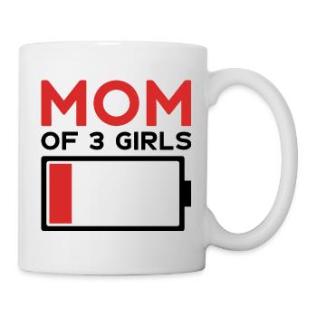 MOM OF 3 GIRLS - Mug - white - Right