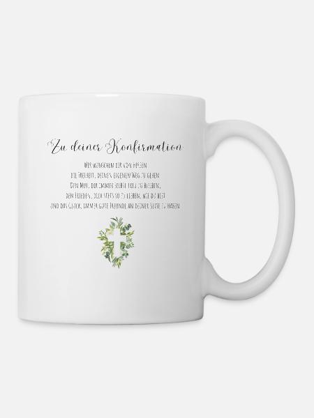 Konfirmation Geschenk - Tasse - Weiß