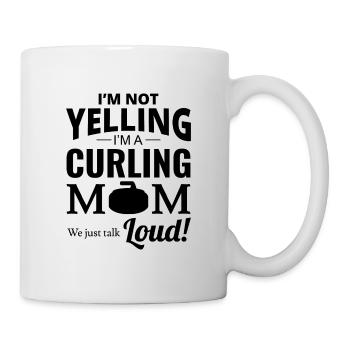 Curling Mom Winter Ice Sport Curler Mothers day - Mug - white - Right