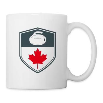 Canadian Curling Team Winter Ice Sport Canada Flag - Mug - white - Right