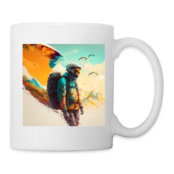 Gleitschirmflug - Tasse - Weiß - Rechts
