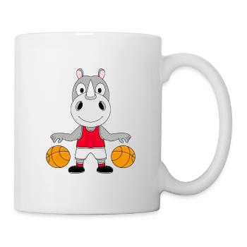 NASHORN - BASKETBALL - SPORT - TIER - TIERISCH - Tasse - Weiß - Rechts
