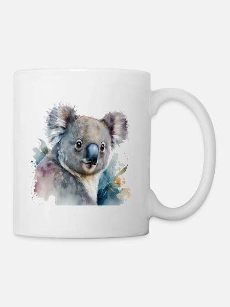 Koala Aquarell - Tasse - Weiß