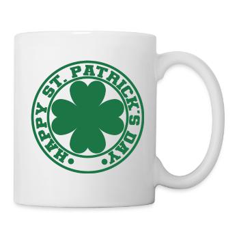 Cadeau de la Saint-Patrick Trèfle Hommes, Femmes, Enfants - Mug blanc - blanc - Droite